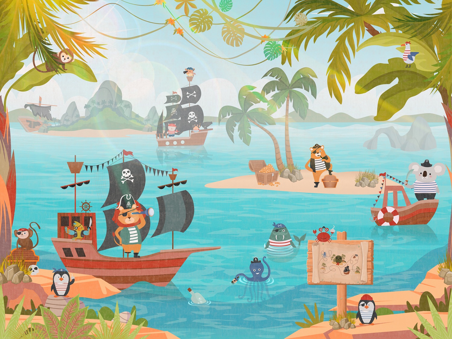 Панно Affresco Сказки ZK645-COL1 2x2,68 м