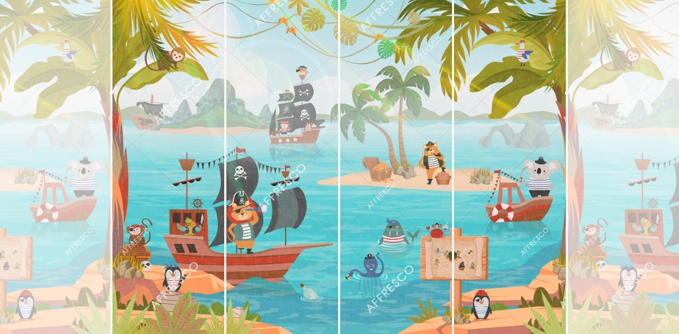 Панно Affresco Сказки ZK645-COL1 2x2,68 м