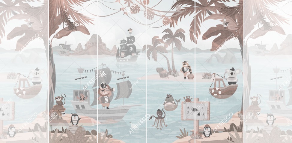 Панно Affresco Сказки ZK645-COL2 2x2,68 м