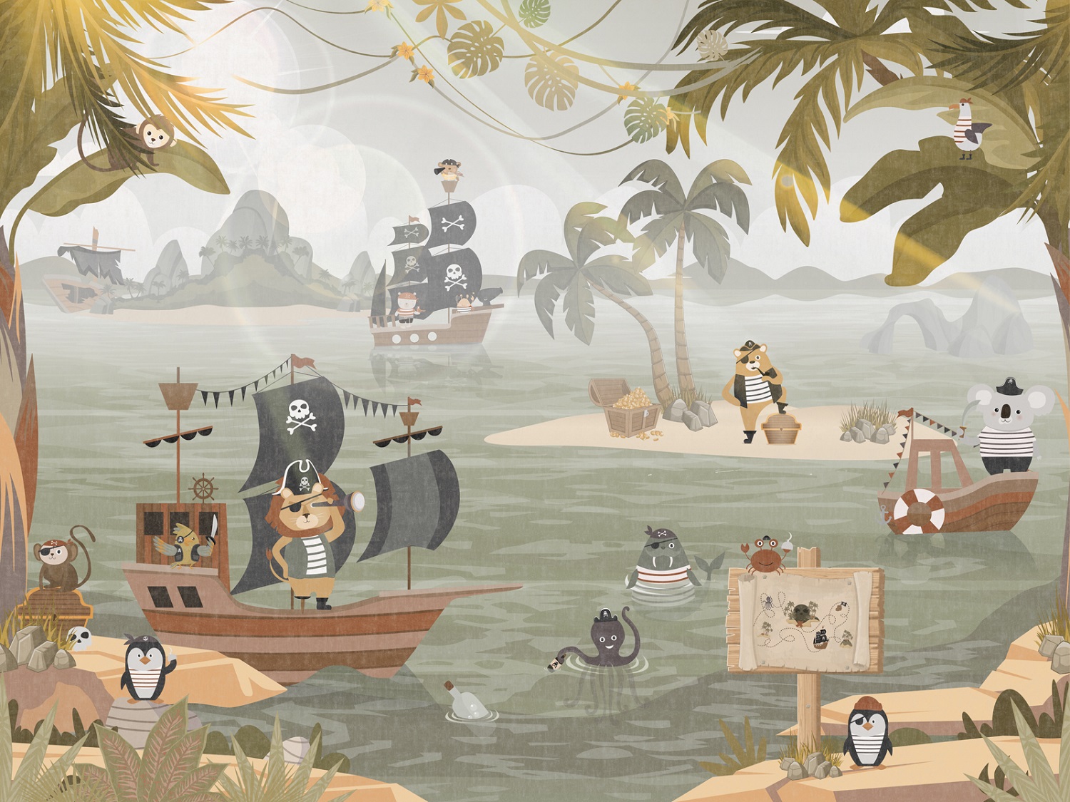 Панно Affresco Сказки ZK645-COL3 2x2,68 м