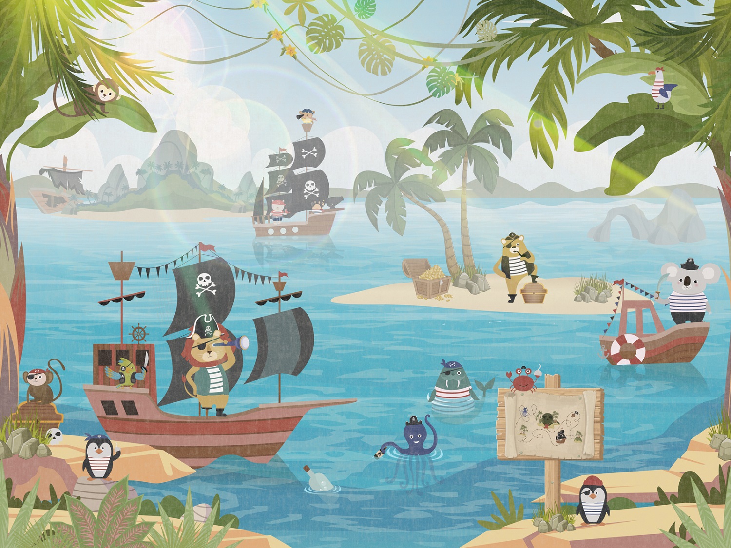 Панно Affresco Сказки ZK645-COL4 2x2,68 м