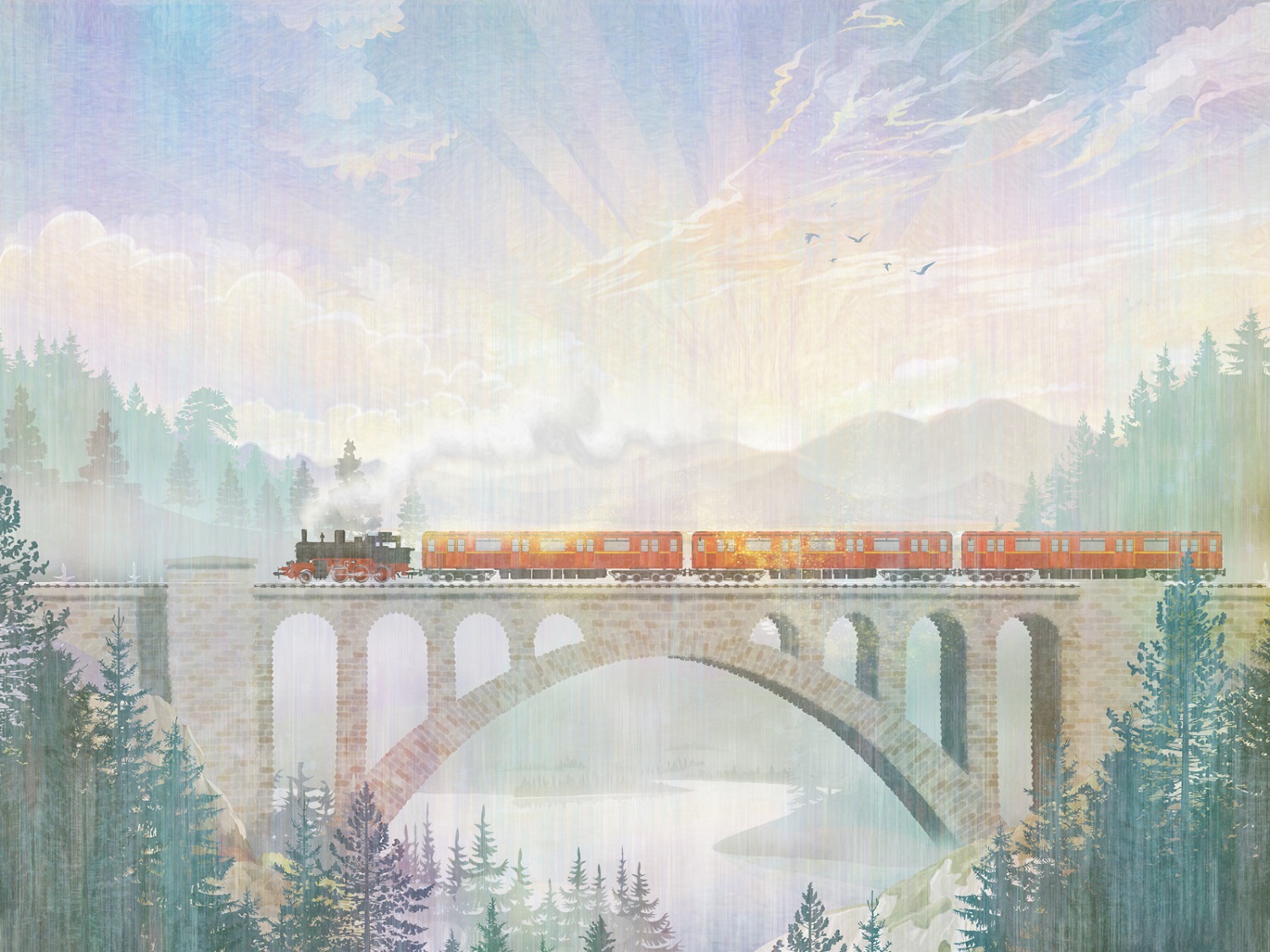 Панно Affresco Сказки ZK646-COL1 2x2,68 м