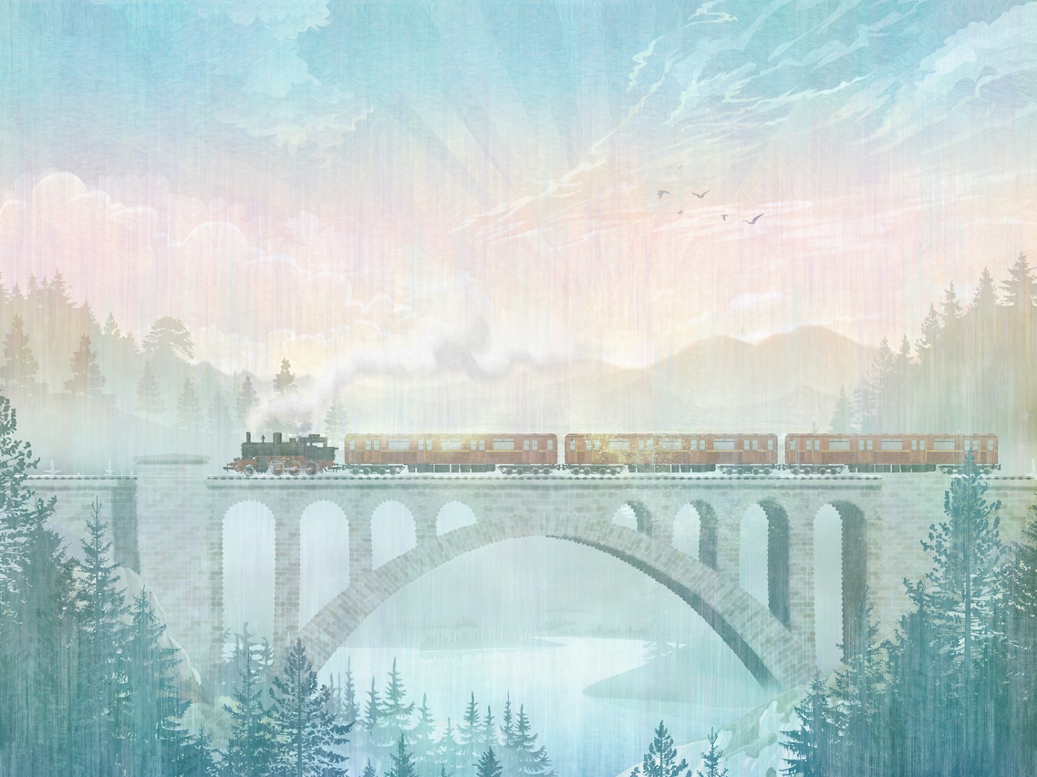 Панно Affresco Сказки ZK646-COL3 2x2,68 м