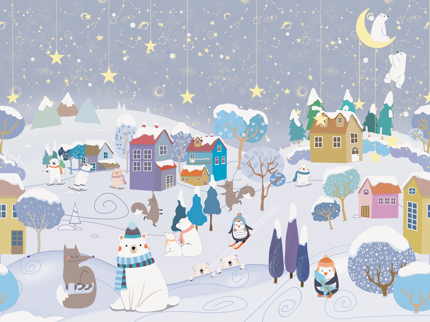 Панно Affresco Сказки ZK608-COL3 2x2,68 м