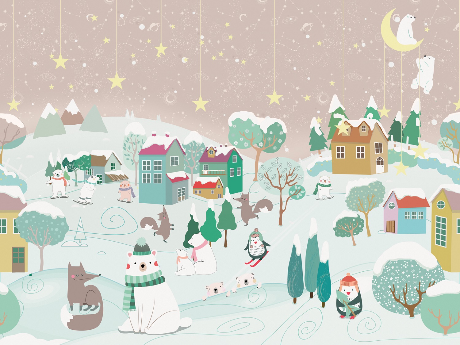 Панно Affresco Сказки ZK608-COL4 2x2,68 м