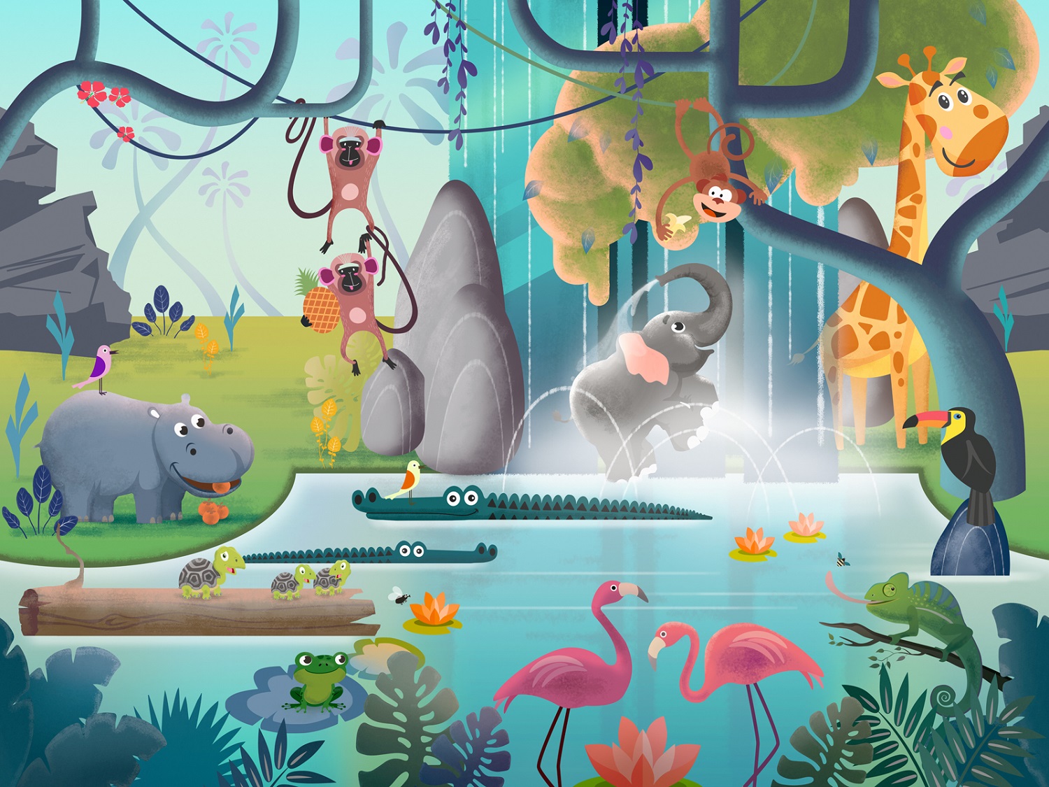 Панно Affresco Сказки DR609-COL1 2x2,68 м