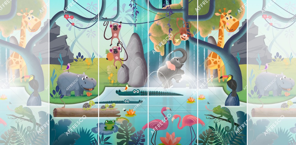 Панно Affresco Сказки DR609-COL1 2x2,68 м