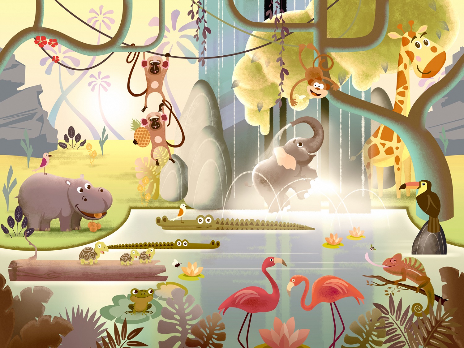 Панно Affresco Сказки DR609-COL2 2x2,68 м