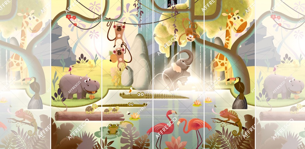 Панно Affresco Сказки DR609-COL2 2x2,68 м