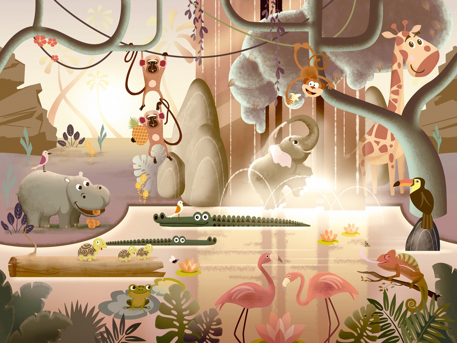 Панно Affresco Сказки DR609-COL3 2x2,68 м