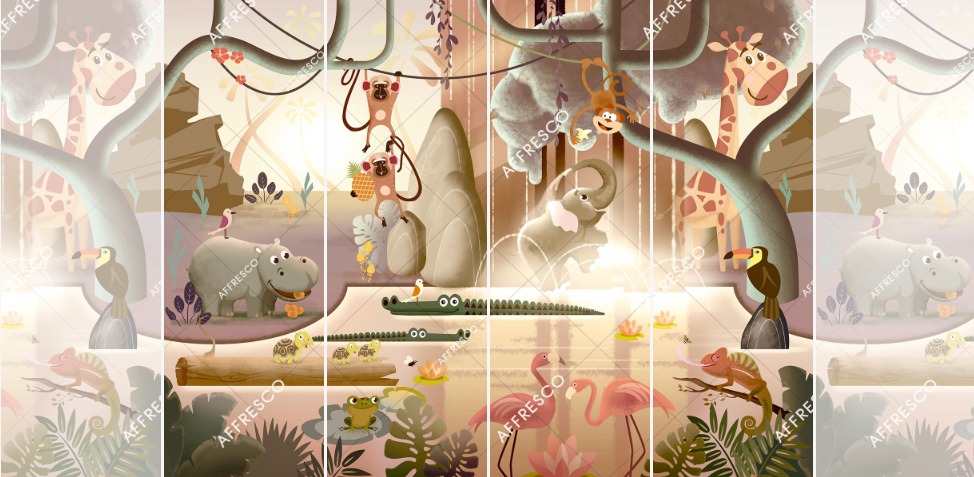 Панно Affresco Сказки DR609-COL3 2x2,68 м