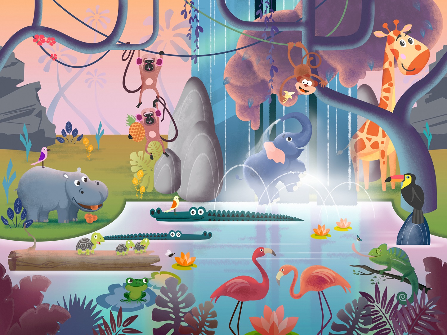 Панно Affresco Сказки DR609-COL4 2x2,68 м