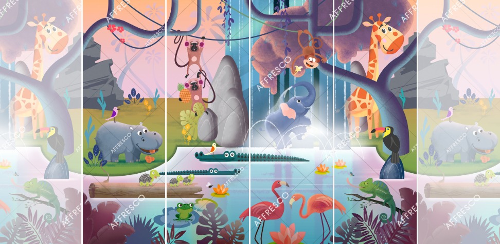 Панно Affresco Сказки DR609-COL4 2x2,68 м