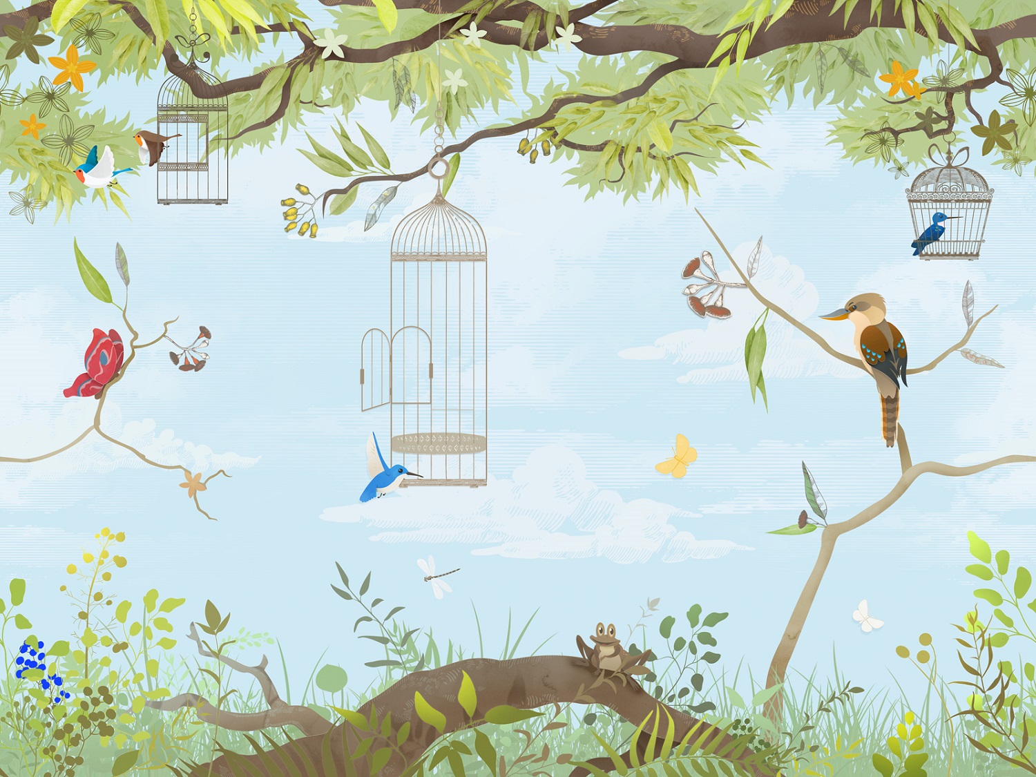 Панно Affresco Сказки OF630-COL1 2x2,68 м Панно Affresco Сказки OF630-COL1 2x2,68 м