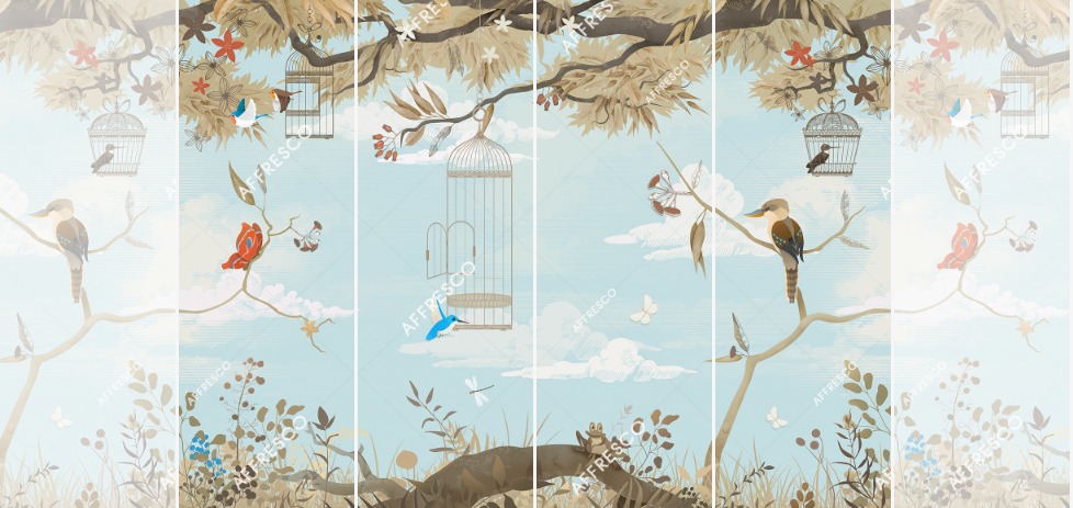 Панно Affresco Сказки OF630-COL4 2x2,68 м