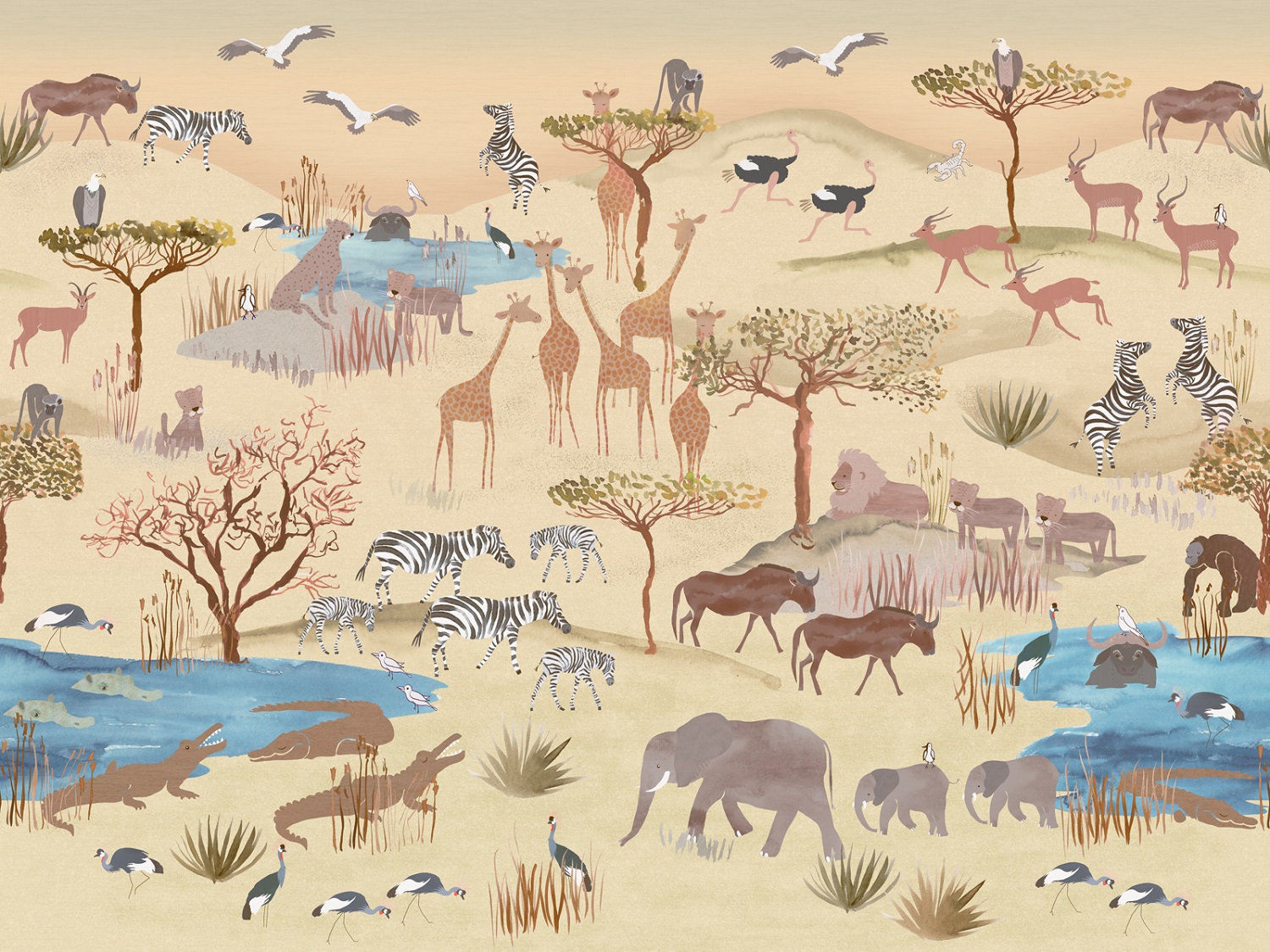 Панно Affresco Сказки NL670-COL1 2x2,68 м