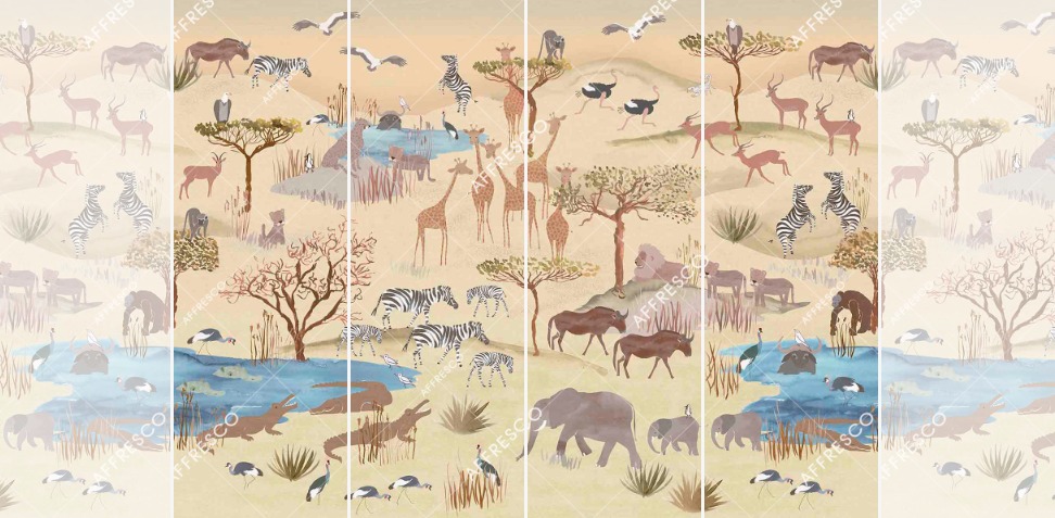 Панно Affresco Сказки NL670-COL1 2x2,68 м