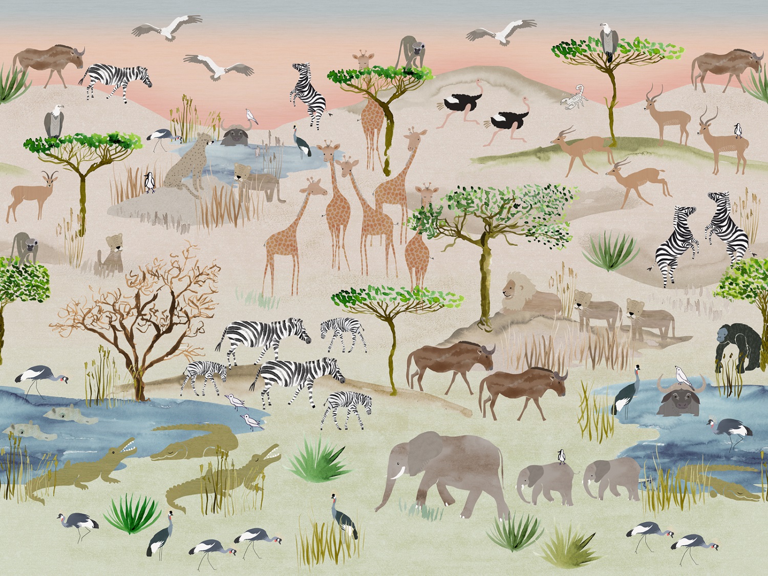 Панно Affresco Сказки NL670-COL2 2x2,68 м