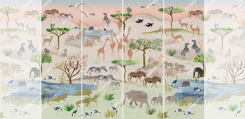 Панно Affresco Сказки NL670-COL2 2x2,68 м