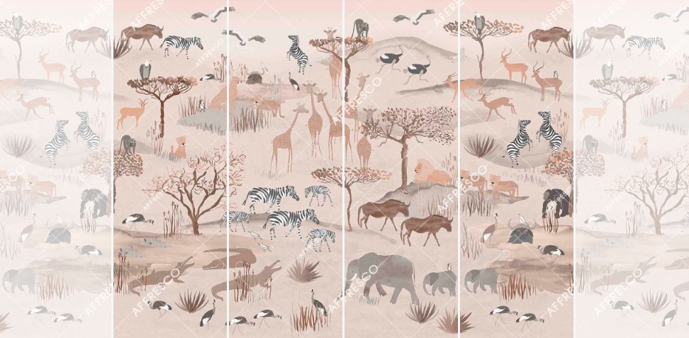 Панно Affresco Сказки NL670-COL3 2x2,68 м