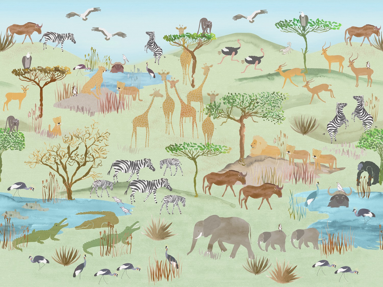 Панно Affresco Сказки NL670-COL4 2x2,68 м