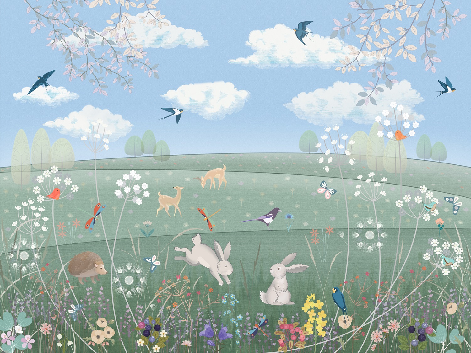 Панно Affresco Сказки AL606-COL1 2x2,68 м