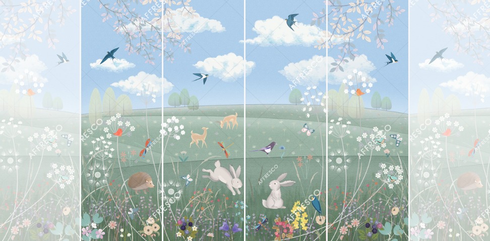 Панно Affresco Сказки AL606-COL1 2x2,68 м