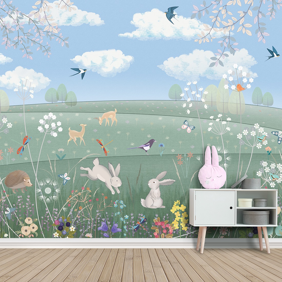 Панно Affresco Сказки AL606-COL1 2x2,68 м фото в интерьере