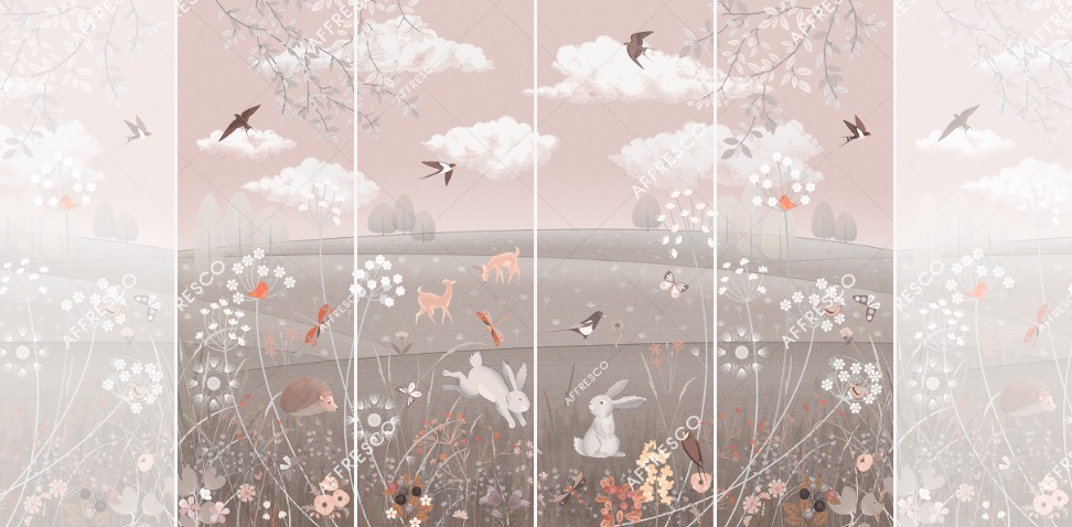 Панно Affresco Сказки AL606-COL4 2x2,68 м