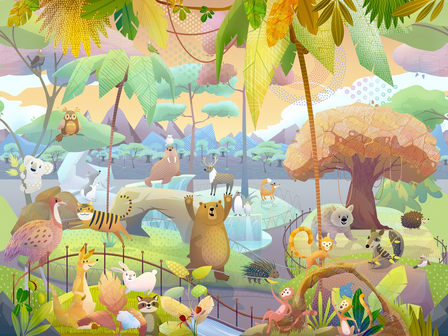 Панно Affresco Сказки ML607-COL1 2x2,68 м