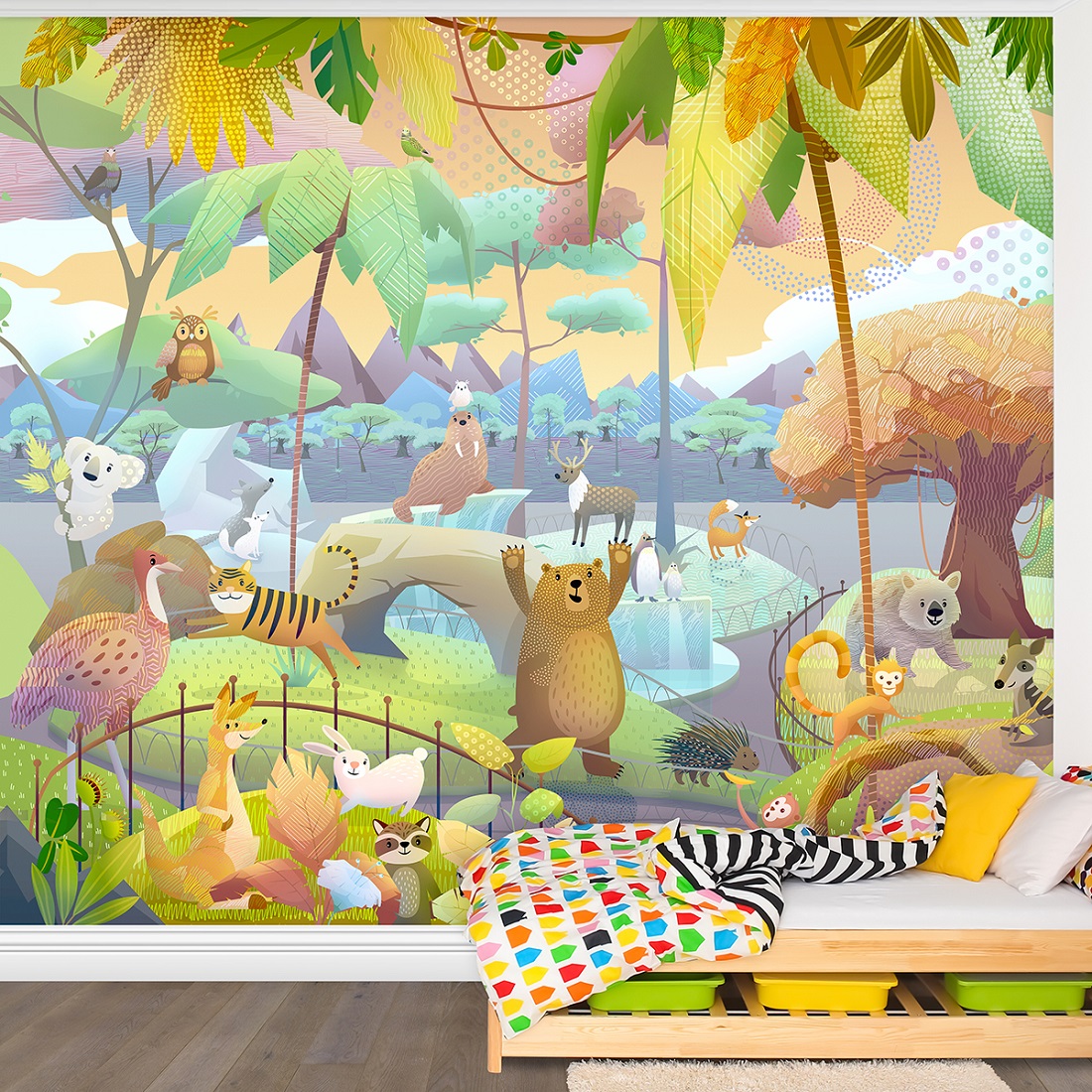 Панно Affresco Сказки ML607-COL1 2x2,68 м фото в интерьере