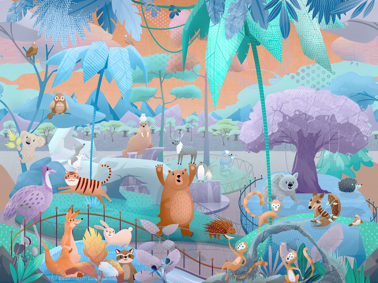 Панно Affresco Сказки ML607-COL2 2x2,68 м