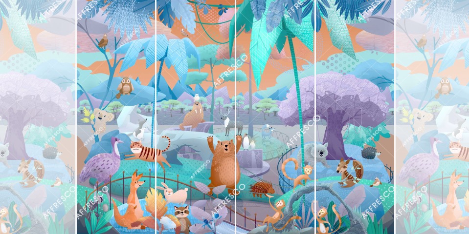 Панно Affresco Сказки ML607-COL2 2x2,68 м