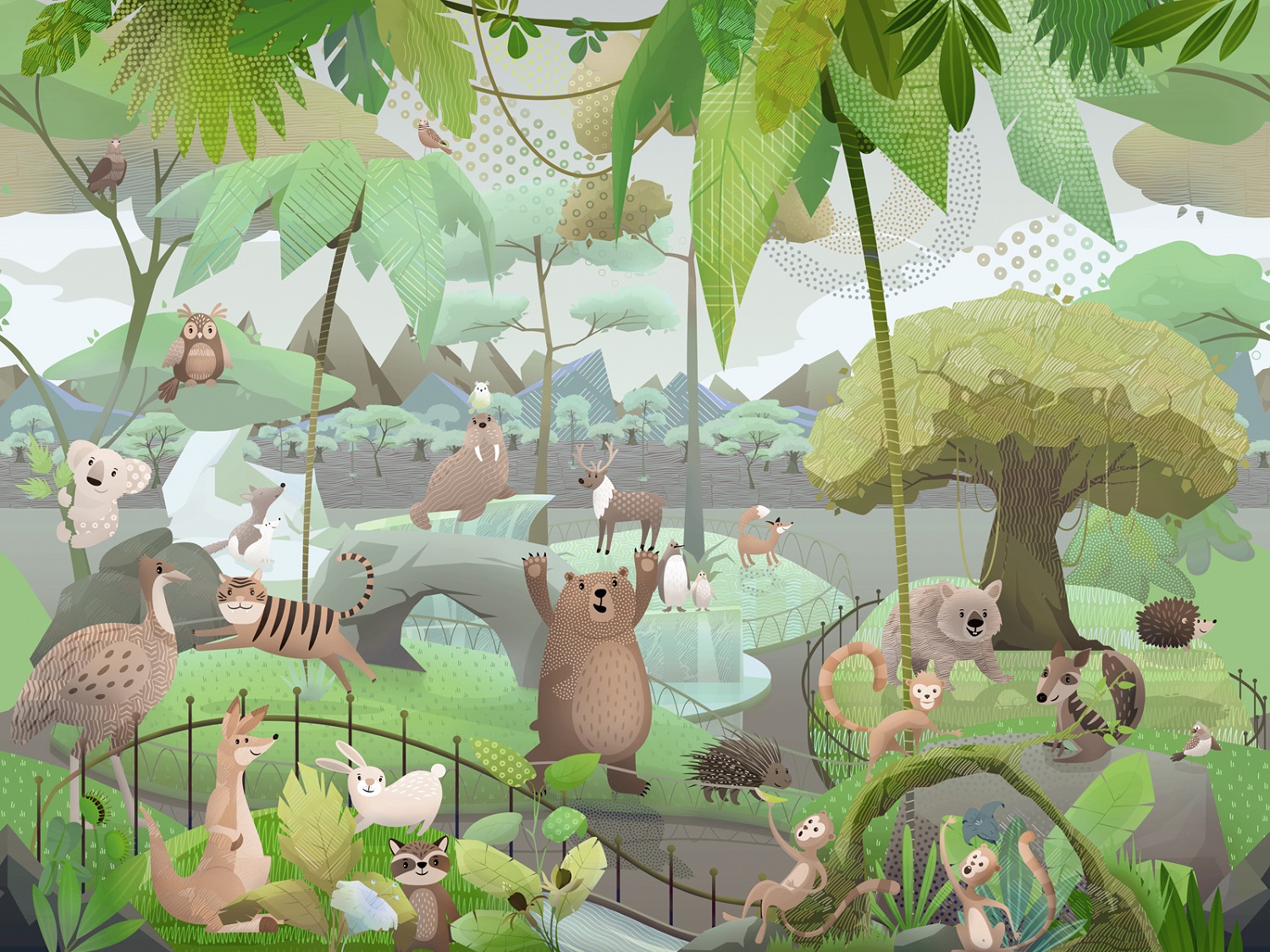 Панно Affresco Сказки ML607-COL3 2x2,68 м