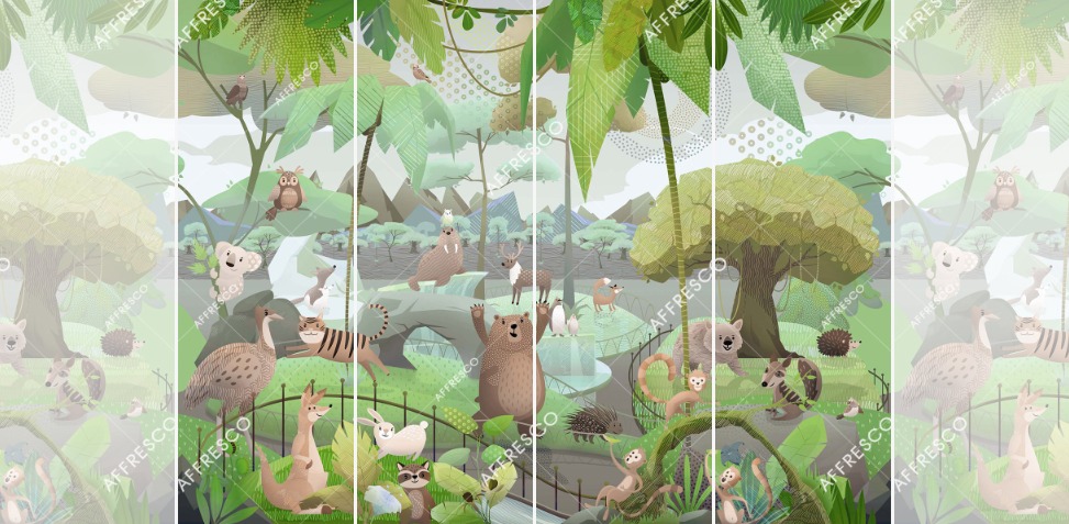 Панно Affresco Сказки ML607-COL3 2x2,68 м