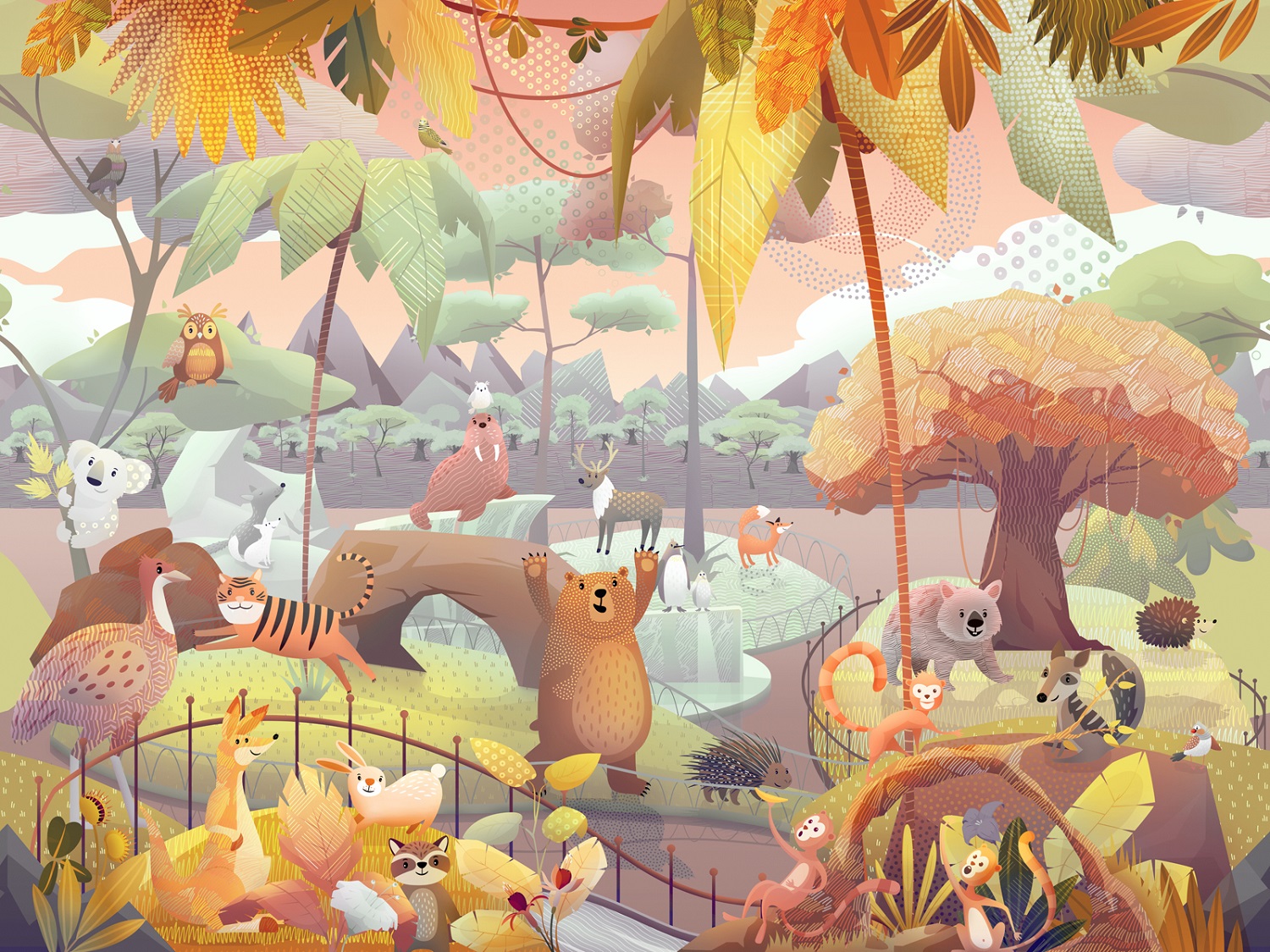 Панно Affresco Сказки ML607-COL4 2x2,68 м