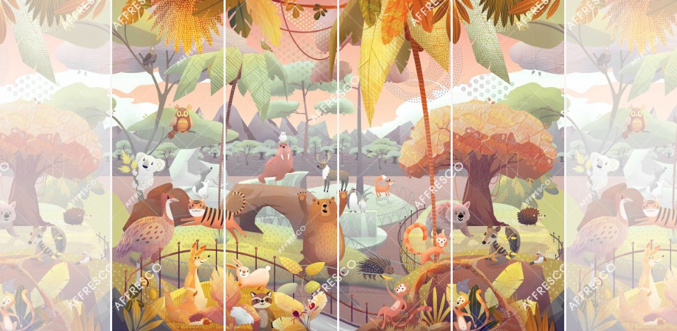 Панно Affresco Сказки ML607-COL4 2x2,68 м