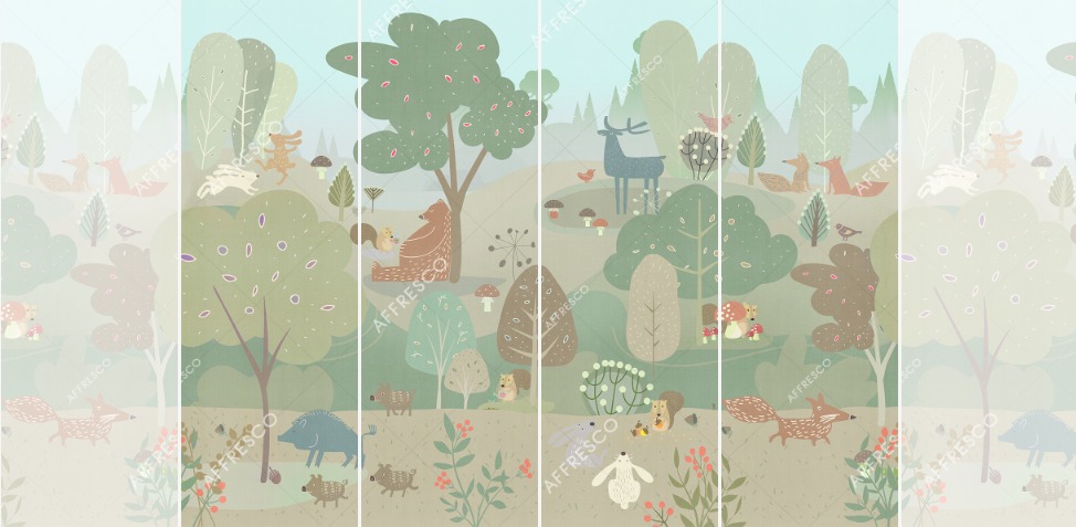 Панно Affresco Сказки ZK633-COL1 2x2,68 м