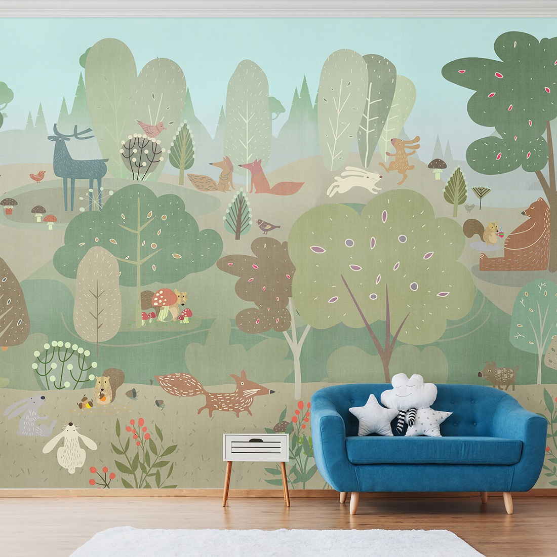 Панно Affresco Сказки ZK633-COL1 2x2,68 м фото в интерьере