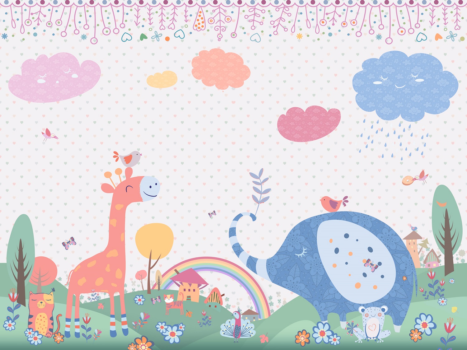 Панно Affresco Сказки DP694-COL1 2x2,68 м