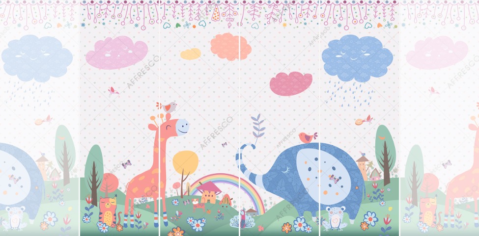 Панно Affresco Сказки DP694-COL1 2x2,68 м