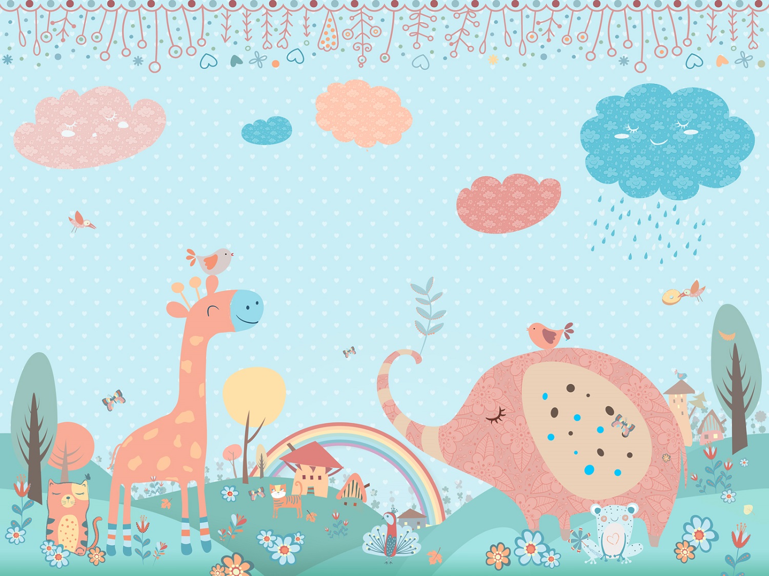 Панно Affresco Сказки DP694-COL2 2x2,68 м