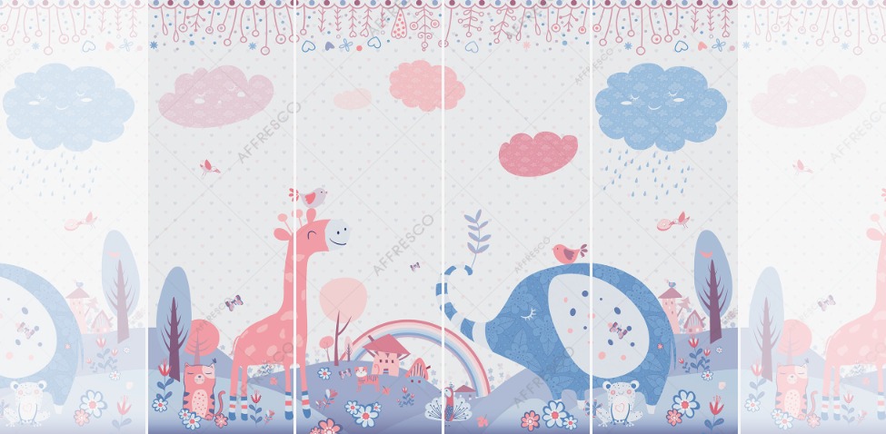 Панно Affresco Сказки DP694-COL3 2x2,68 м