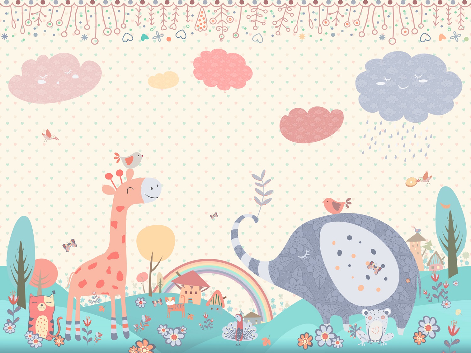 Панно Affresco Сказки DP694-COL4 2x2,68 м