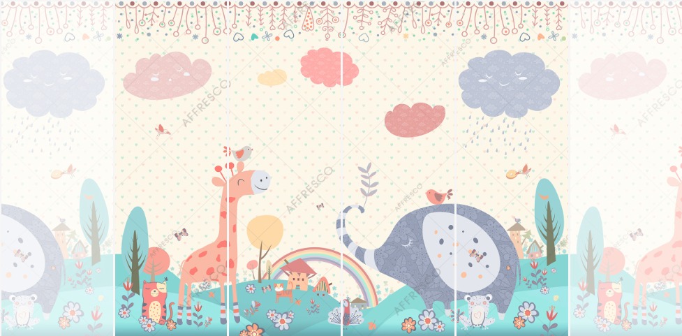 Панно Affresco Сказки DP694-COL4 2x2,68 м