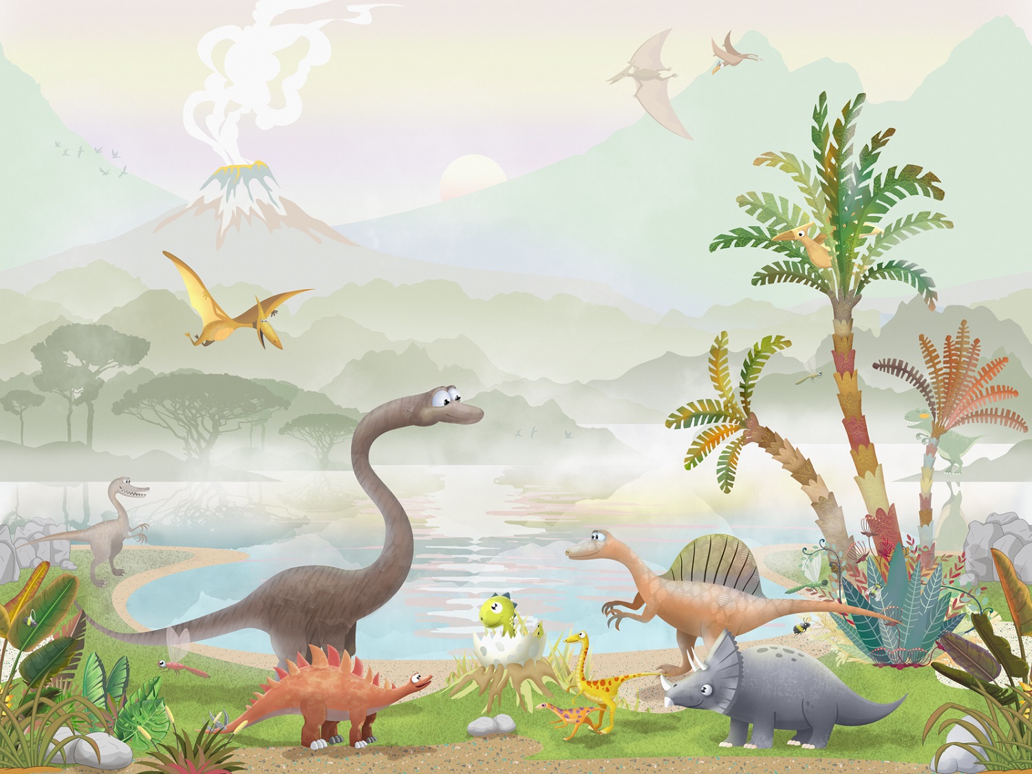 Панно Affresco Сказки AH618-COL1 2x2,68 м