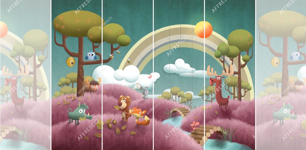 Панно Affresco Сказки DR600-COL1 2x2,68 м