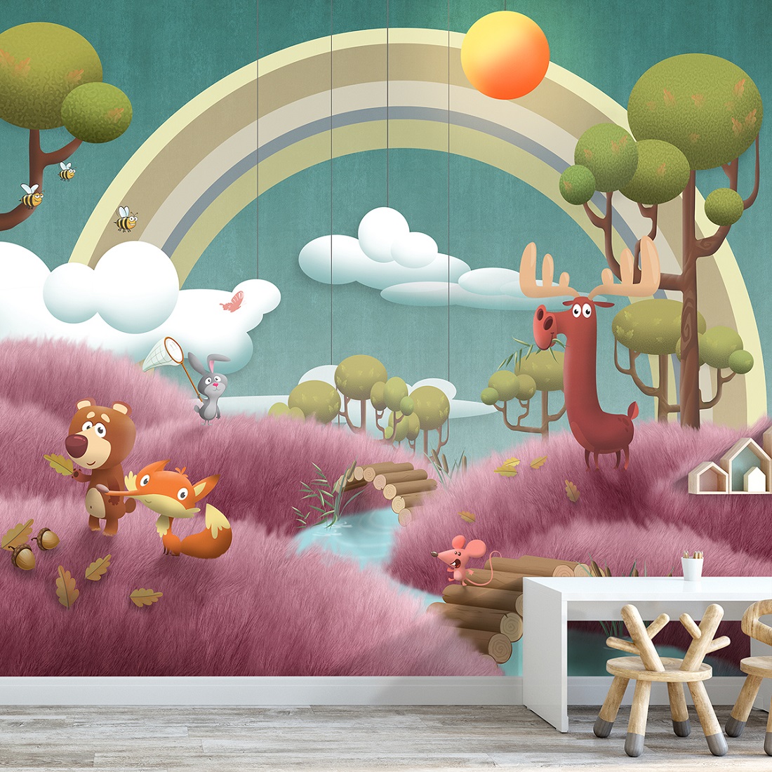 Панно Affresco Сказки DR600-COL1 2x2,68 м фото в интерьере