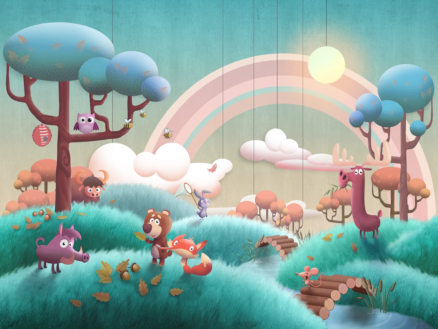 Панно Affresco Сказки DR600-COL2 2x2,68 м