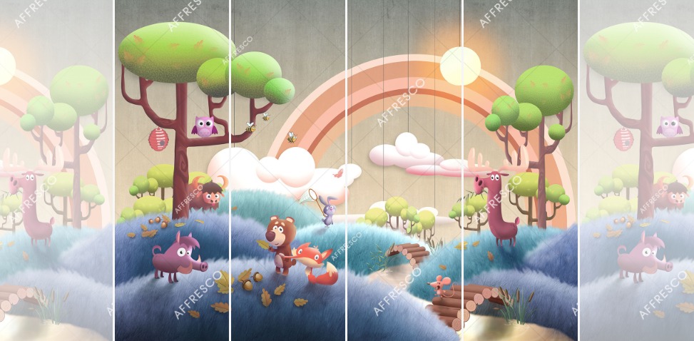 Панно Affresco Сказки DR600-COL3 2x2,68 м